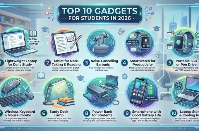 Top 10 Gadgets for Students