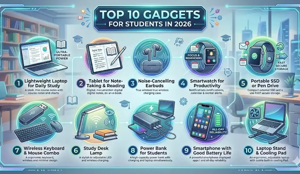 Top 10 Gadgets for Students